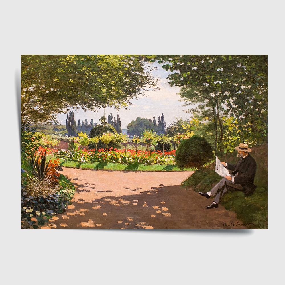 클로드 모네 인테리어 그림 액자 포스터 명화 Garden of Le Coteau 1867 - 상세 이미지 2