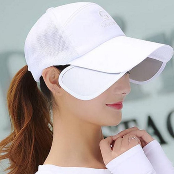 스포츠 남녀공용 썬 캡 돌돌이 메쉬 썬 캡 자외선 - 상품 이미지