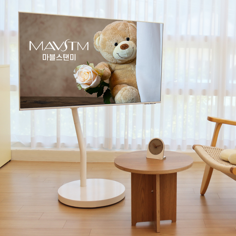 원터치 높이 조절 TV 이동식 거치대 삼성 M7 43인치 TV 거치대 추천 TV 활용법
