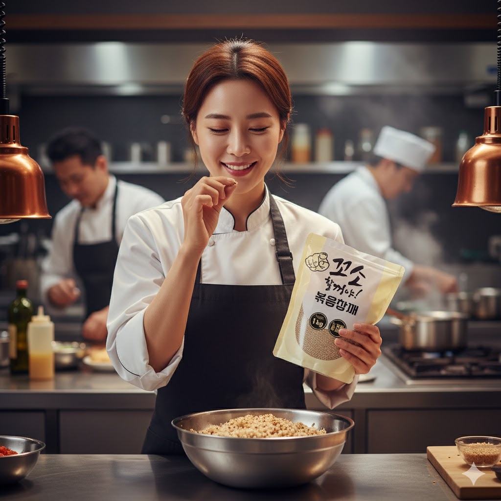 명식품본사 볶음참깨 대포장 볶은 500g, 1개 이미지 6
