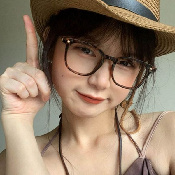 가벼운 패션 안경 레오파드 호피 안경테 남녀공용 - 상품 이미지