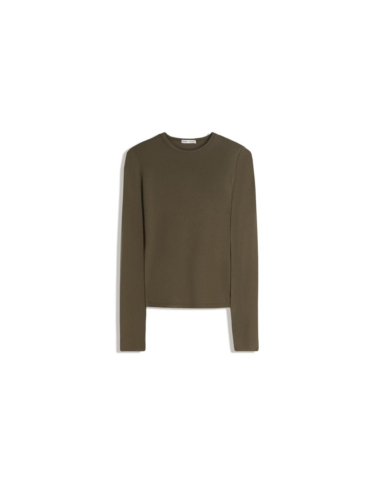 버쉬카 베이직 카키 긴팔 티셔츠 7802/152 KHAKI - 상세 이미지 3