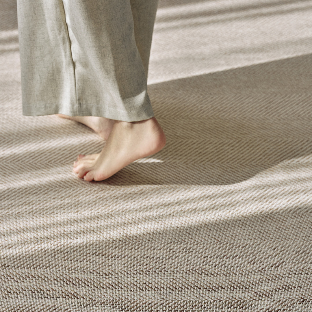 헤링본 먼지없는 러그 사계절 대형 침실 단모 워셔블러그 물세탁 100x150cm