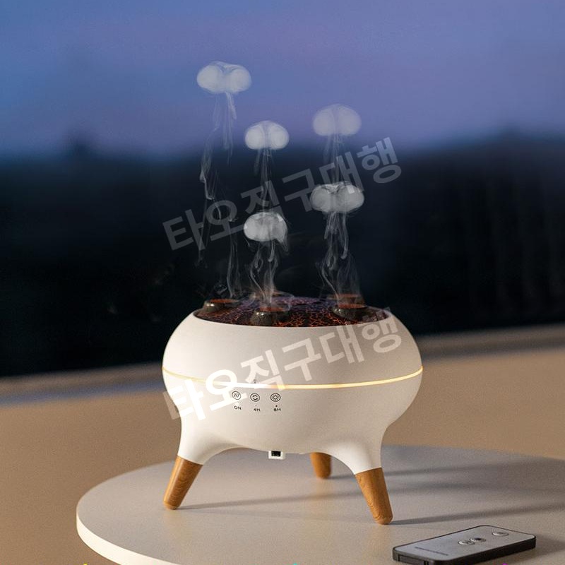해파리가습기 원룸 미니 가정용 사무실 탁상 가습기 저소음 침실 조명 소형 책상 - 상품 이미지