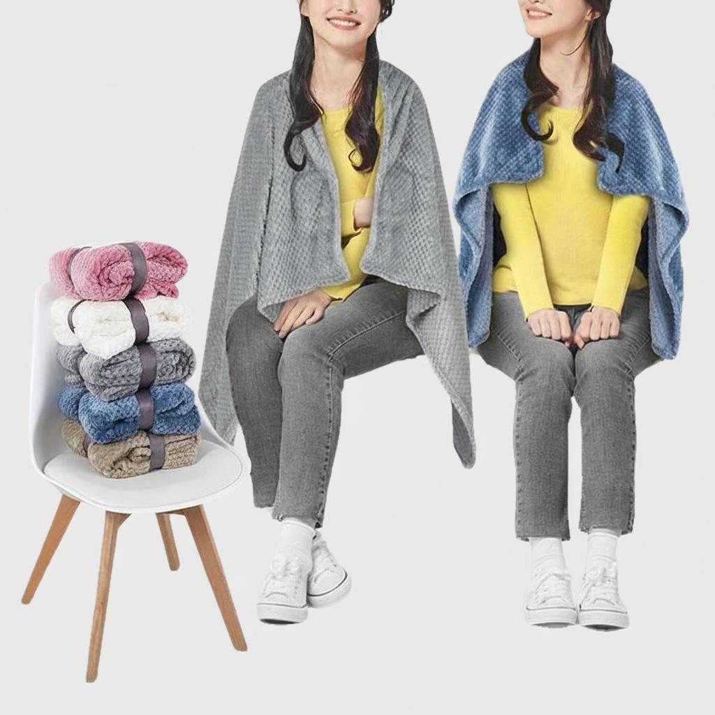 두꺼운담요 캠핑블랭킷 극세사후드 입는 차박 쇼파이불 겨울휴대용 - 상품 이미지