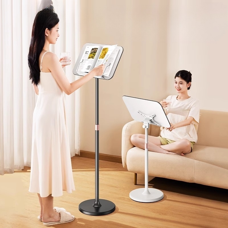 스탠딩 독서대 북스탠드 높이 조절 책보면대 홀더 태블릿 책거치대 책받침대 발표대 악보용 - 상품 이미지