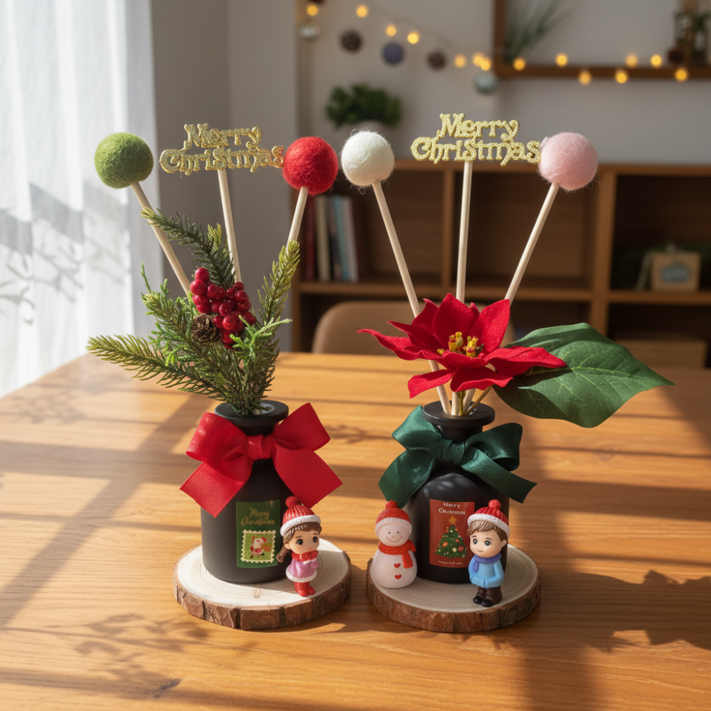 크리스마스 디퓨저 2종 세트 호텔 백화점 카페 현관 인테리어 거실 방향제 집들이 선물