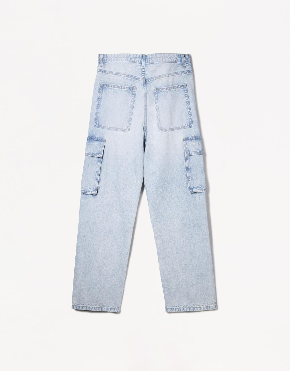 버쉬카 배기 카고 진 0338/335 LIGHT BLUE - 상세 이미지 2