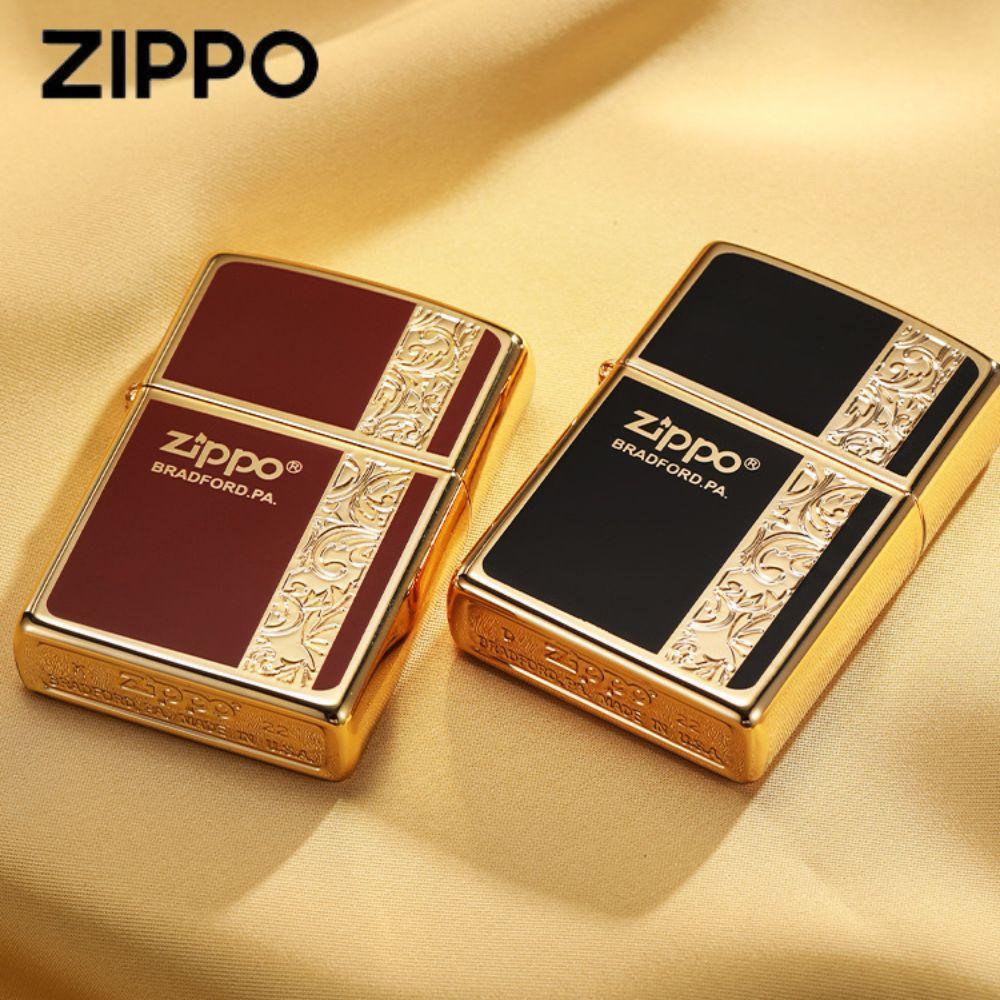 ZIPPO 정품 라이터 (선물상자) 전기도금공정 럭셔리 비즈니스 스타일 남자친구 생일 새해 선물용 지포라이 - 상세 이미지 4