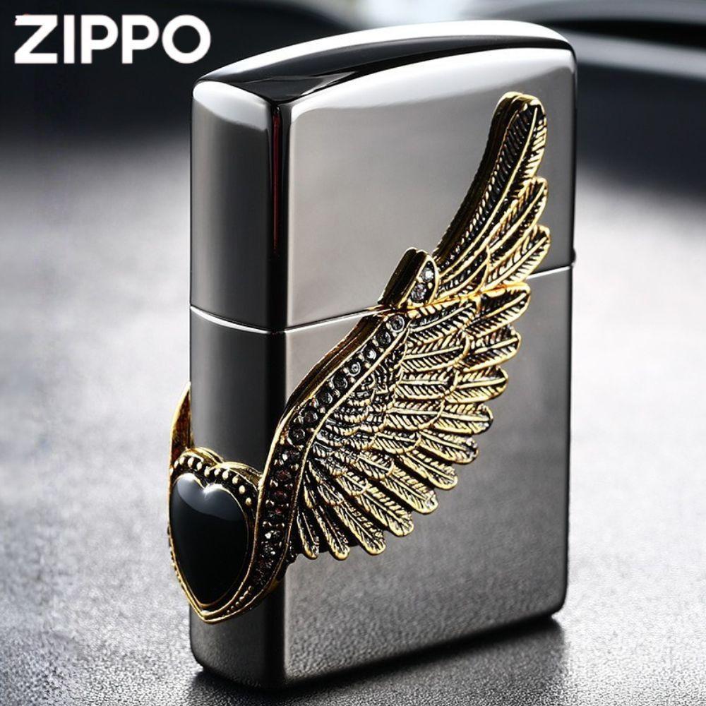 ZIPPO 라이터 (선물상자세트) 블랙아이스윙 핸드메이드 지포라이터 남자친구 생일 - 상세 이미지 2