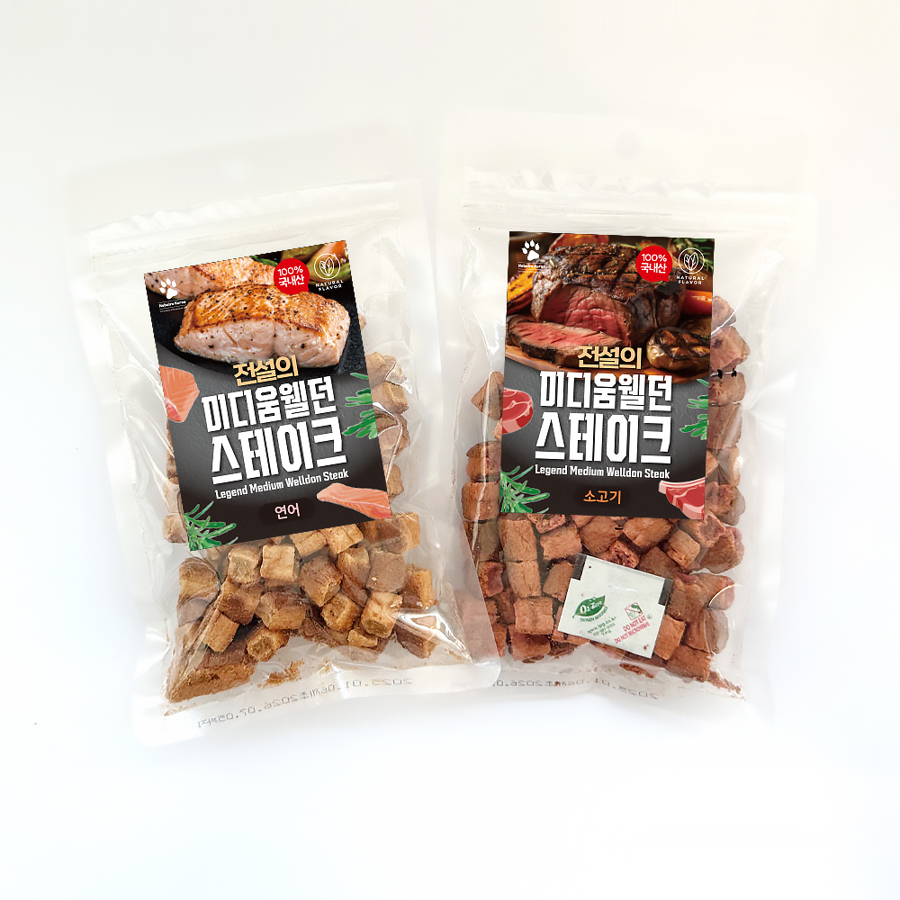 전설의 미디움 웰던 오븐베이크 강아지 간식 소고기, 100g, 5개 이미지 6