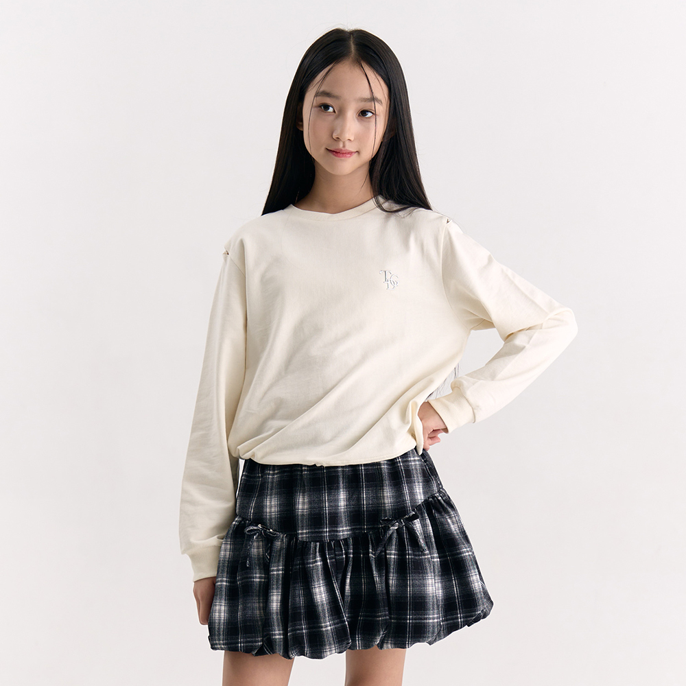 더데이걸 체크 벌룬 스커트 TGWH25W05 - 상세 이미지 2