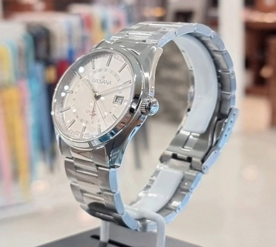 그로바나 세인트 앤드류 스카이 레이더 GMT 화이트 다이얼 스틸 42mm 이미지 6