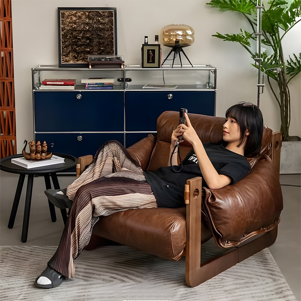 1인 가죽 소파 1인용 거실 무중력 쇼파 리클라이너 의자