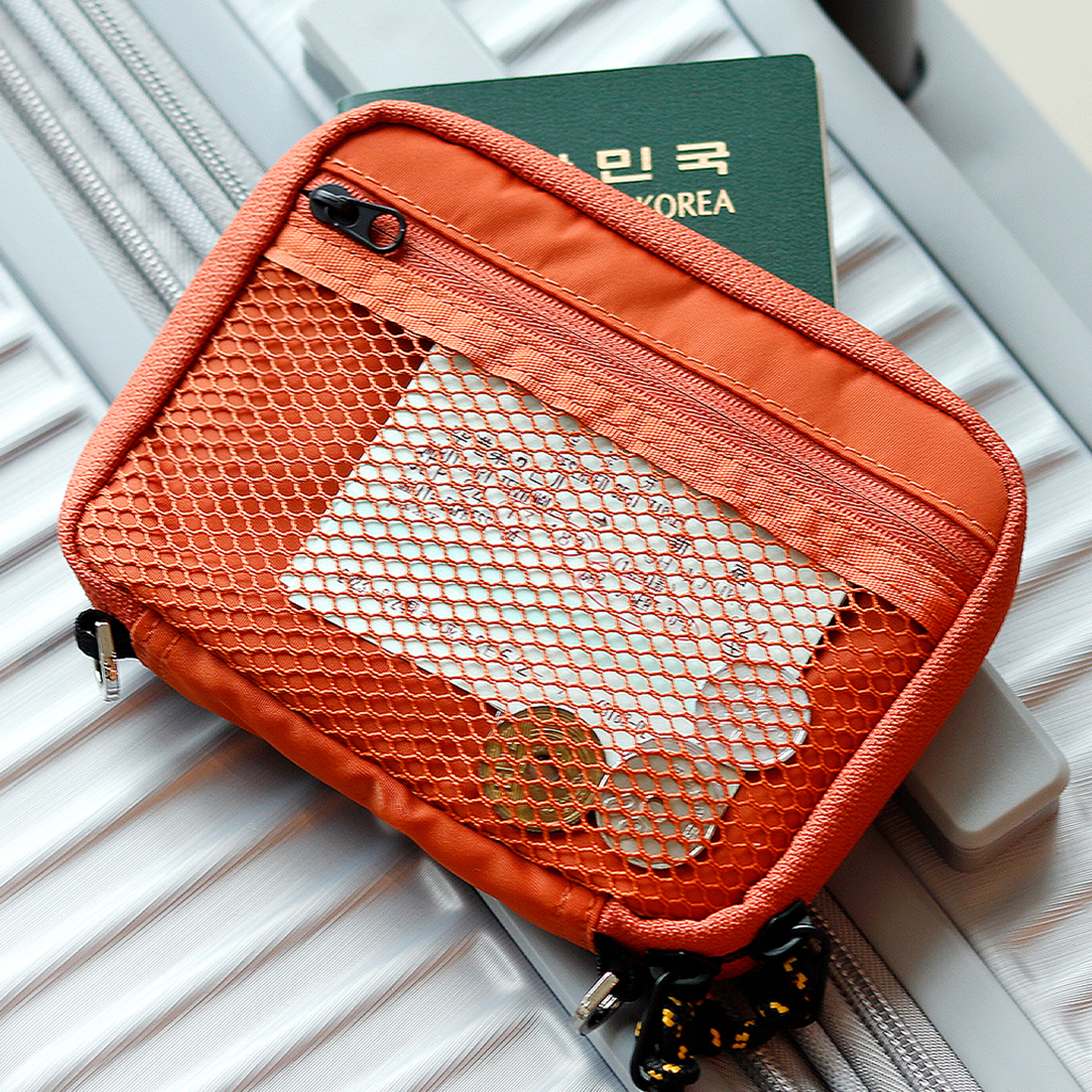 에가든 트래블러 패스포트 RFID 차단 안티스키밍 여행용 지갑 여행 여권 케이스