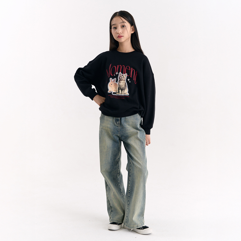 [더데이걸] 기모 뒤밴딩 와이드 데님 TGTJ25T01_7358 - 상세 이미지 3