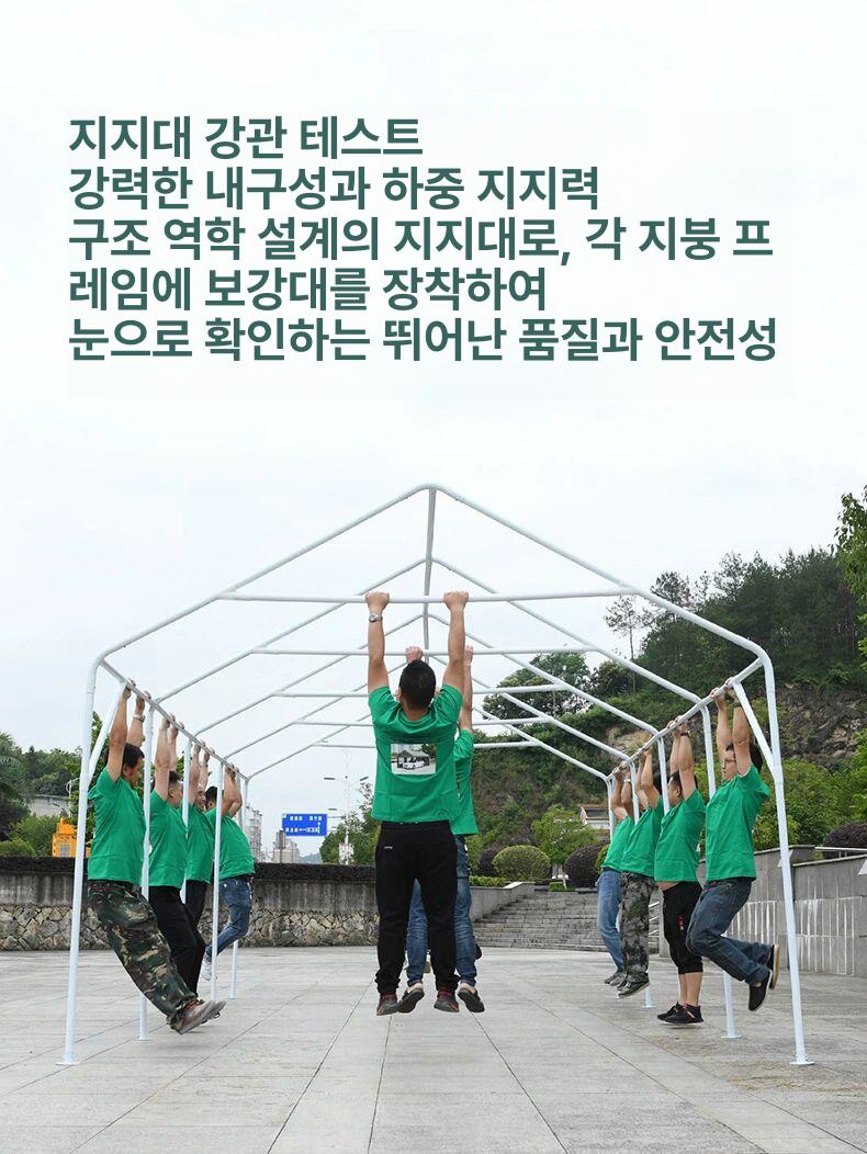 조립식 천막 주차 텐트 농막 창고 바람막이 야외 보관용 - 상세 이미지 3