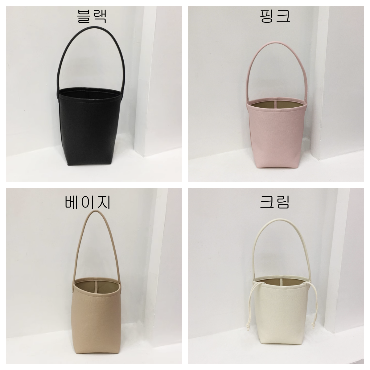 가벼운  미니 버킷백 숄더백  호보백  데일리 미니 가방 직장인용 여행용 가방 - 상세 이미지 3