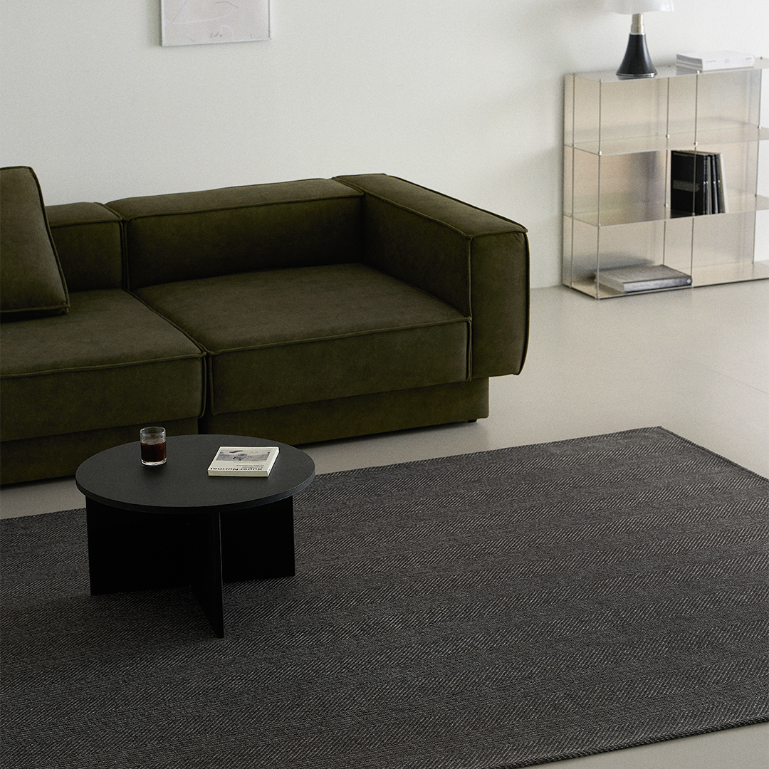 헤링본 먼지없는 러그 사계절 대형 침실 단모 워셔블러그 물세탁 100x150cm