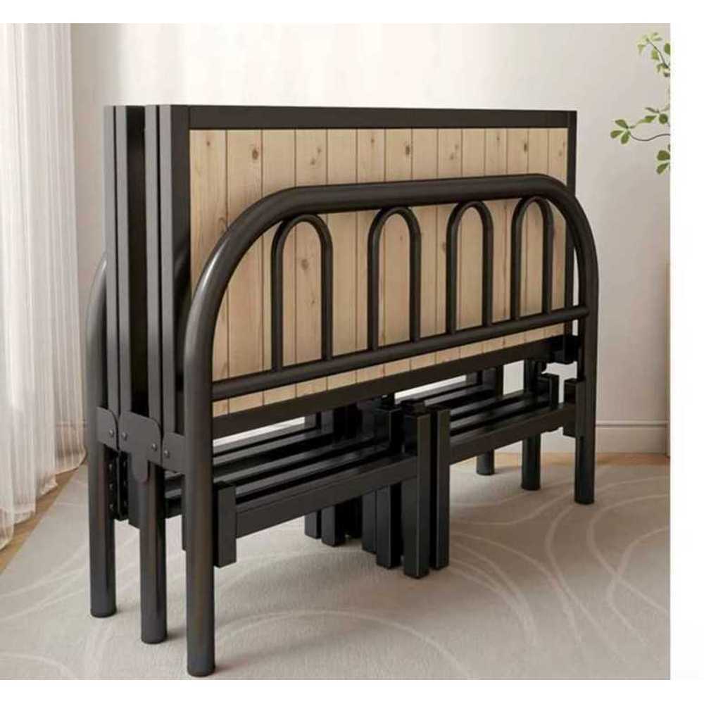 철제 접이식 침대 게스트룸 저상 철제 조립침대 간이 90cm - 상품 이미지
