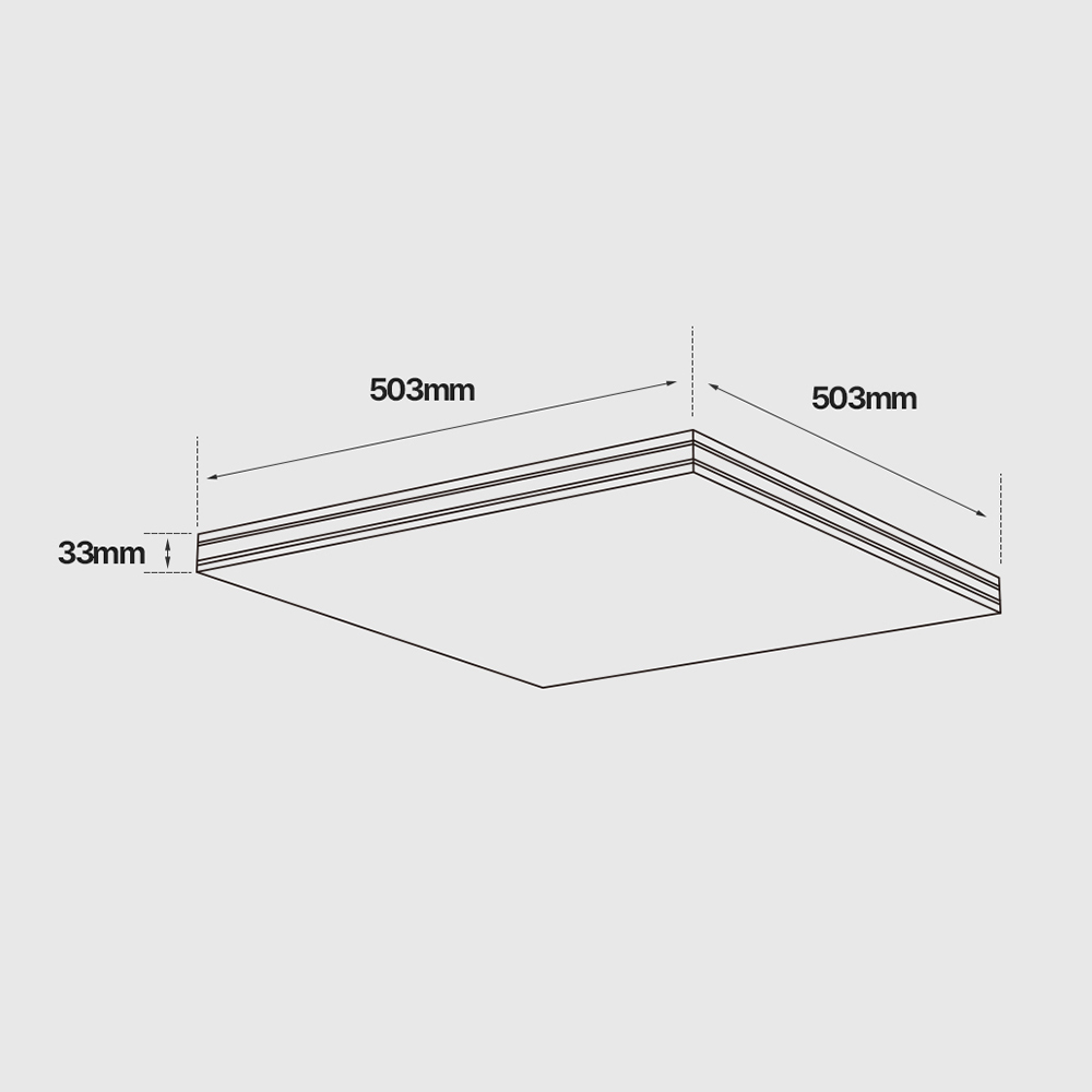 LED 방등 안방 거실 방등교체 인테리어 천장등 투라인 사각 60W - 상세 이미지 5