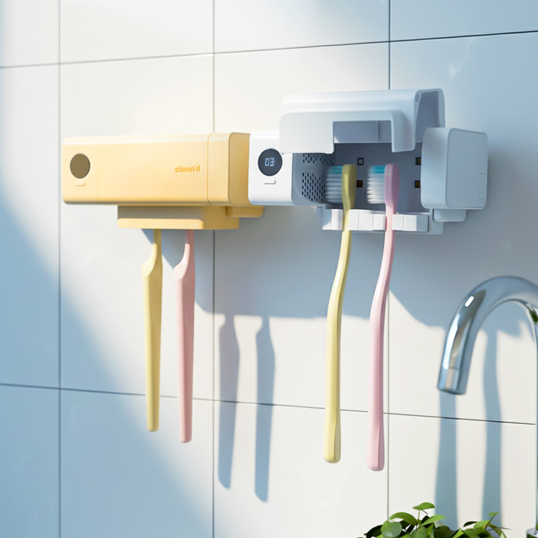 클린디 가정용 무선 2인용 칫솔살균기 트윈디 CL-406 화이트