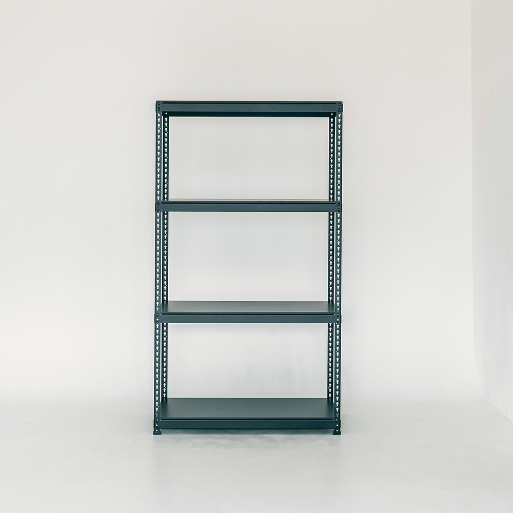 폴던스랙 올스틸 미드센추리 포인트 수납장 600x400x1500mm, 4단, 그린 - 상품 이미지