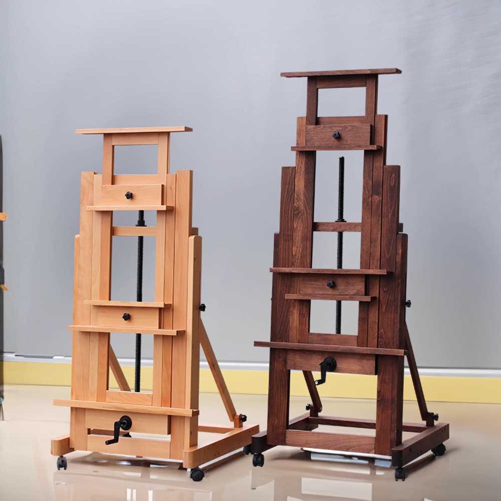 대형이젤 다용도 화판 스탠딩 스케치 갤러리 원목 65x200cm - 상세 이미지 4
