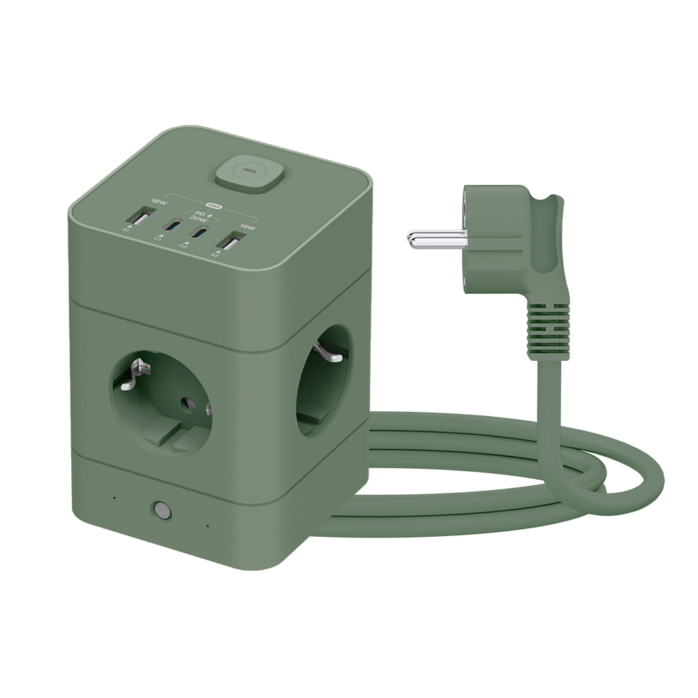 에코너 MT08 수직 타워형 캠핑 디자인 고용량멀티탭 USB C타입 충전기 콘센트