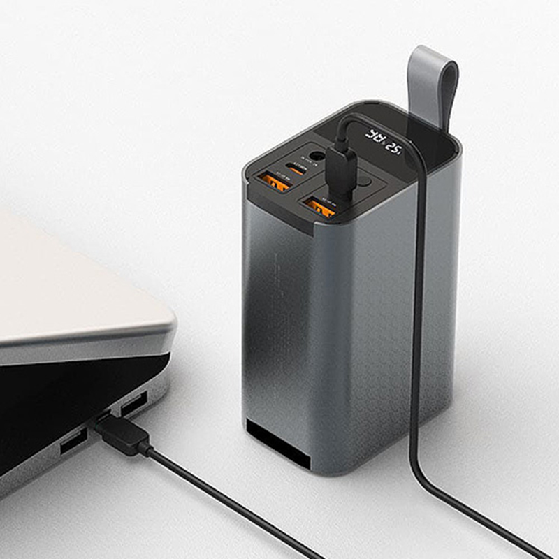 100W 초고속 보조배터리30000 CtoC USB 2포트 22.5W DC 대용량 랜턴 - 상세 이미지 5