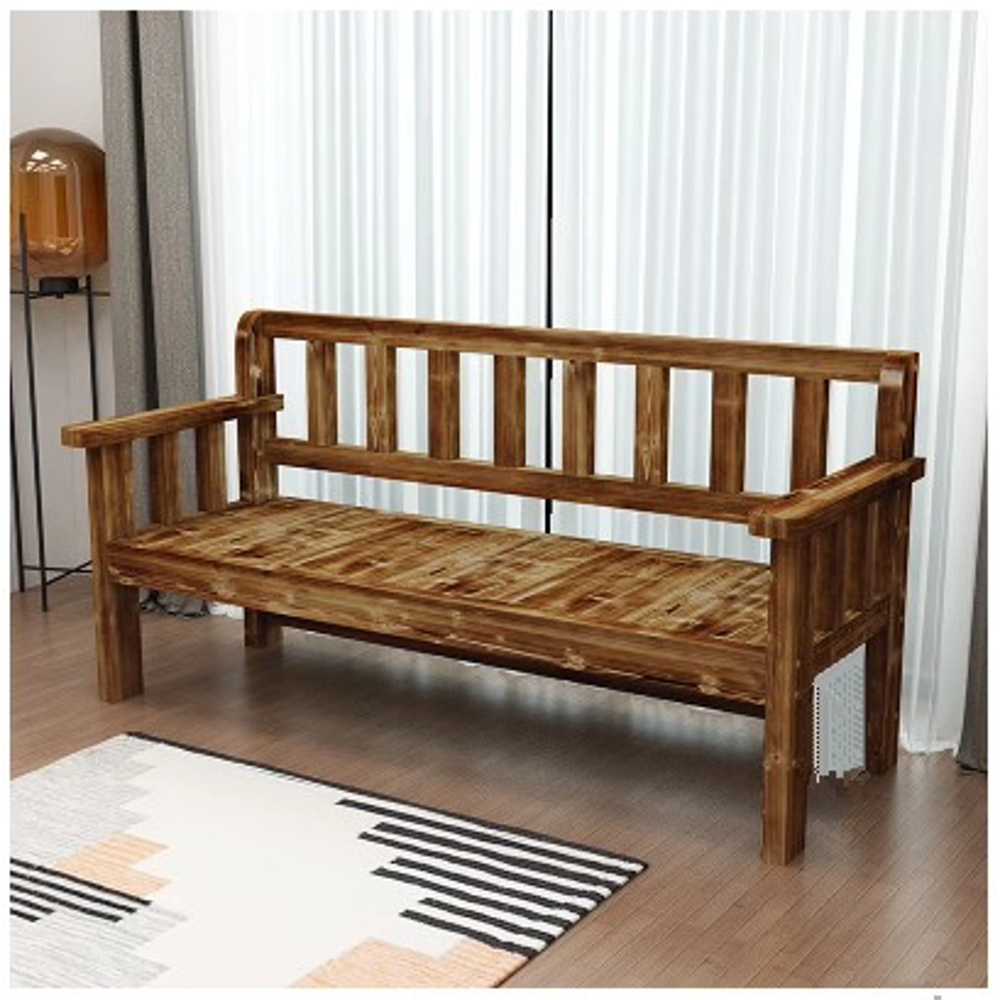 원목 소파 평상 프레임 벤치 친환경 나무벤치 거실 80cm - 상세 이미지 2