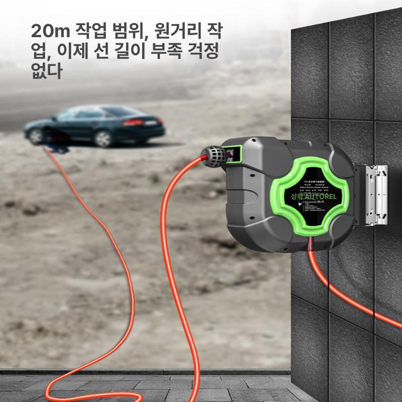자동 워터릴 벽걸이 물호스릴 정원 세차 급수 호스 정리용 - 상세 이미지 3