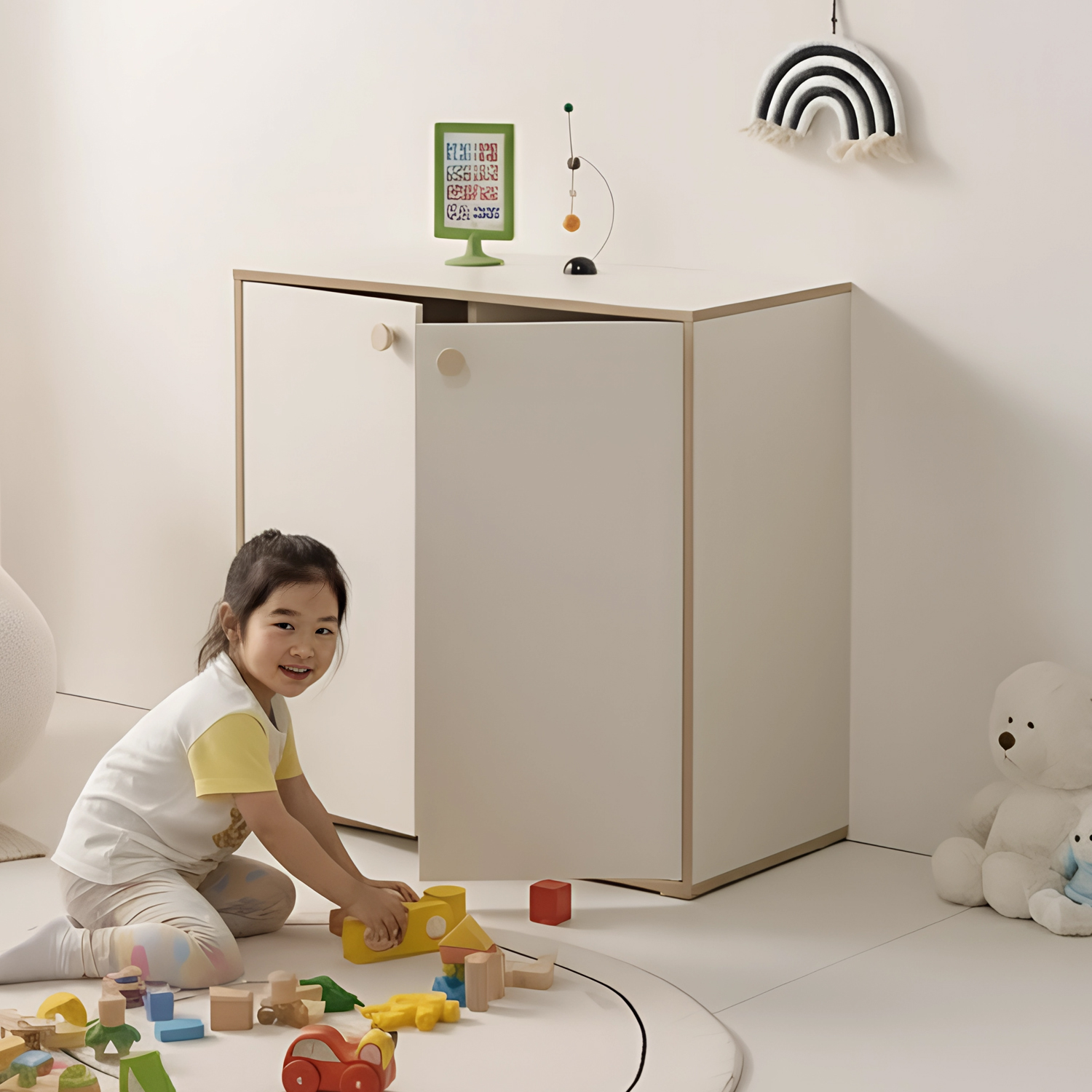 아기 수납장 유아 정리장 장난감 수납장 어린이 장난감장 800