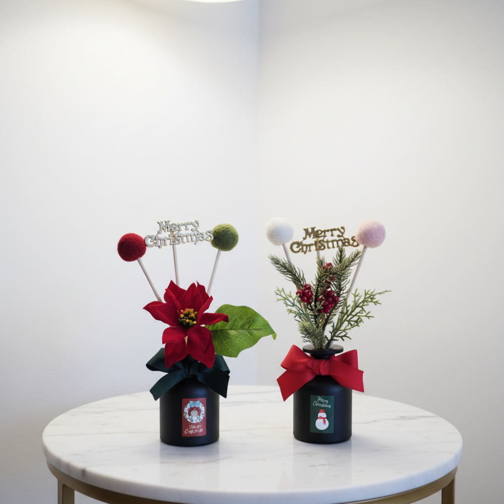 크리스마스 디퓨저 2종 세트 호텔 백화점 카페 현관 인테리어 거실 방향제 집들이 선물
