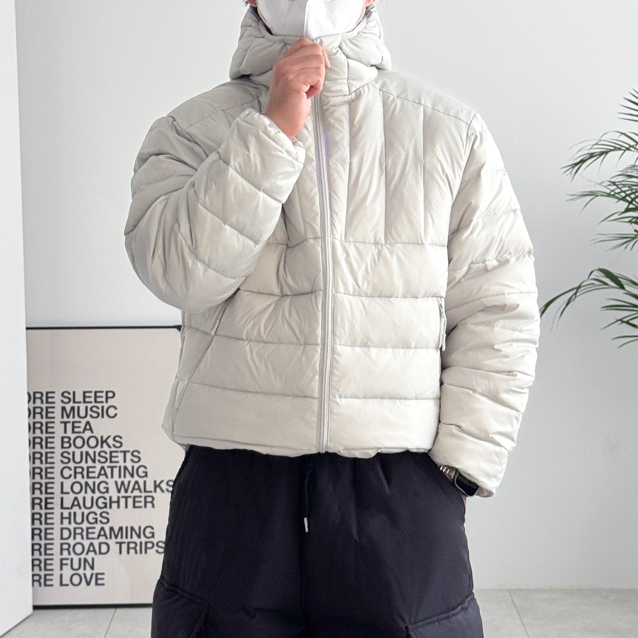 후드경량패딩 초경량패딩 푸파 덕다운 - 상세 이미지 2