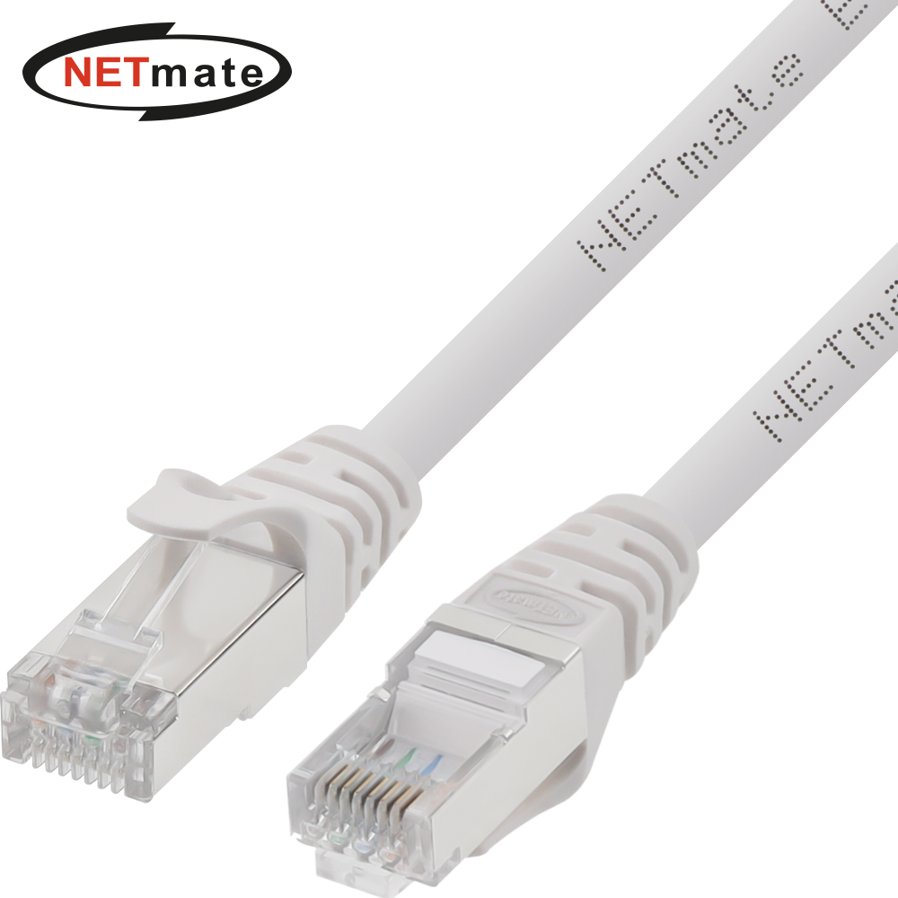 강원전자 넷메이트 CAT.7 SSTP 랜 케이블 1m (화이트) NM-TC701 - 상품 이미지