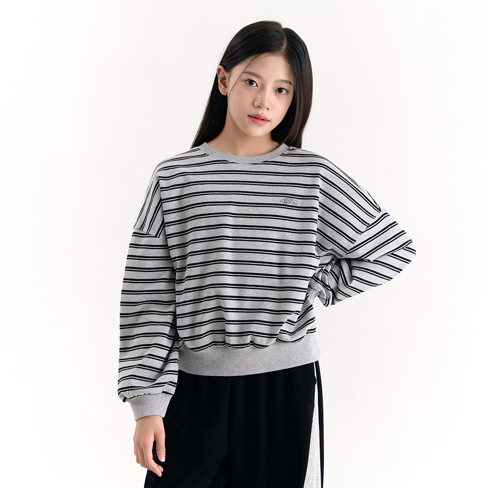 [더데이걸] 스트라이프 스웻셔츠 TGMA25W02_7358 - 상세 이미지 2