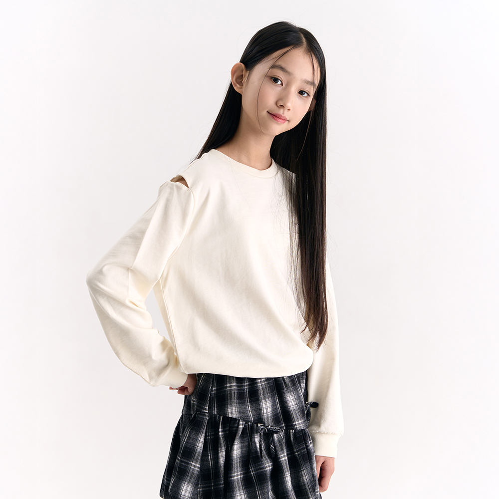 더데이걸 어깨 트임 스웻셔츠 TGMA25804 - 상세 이미지 2