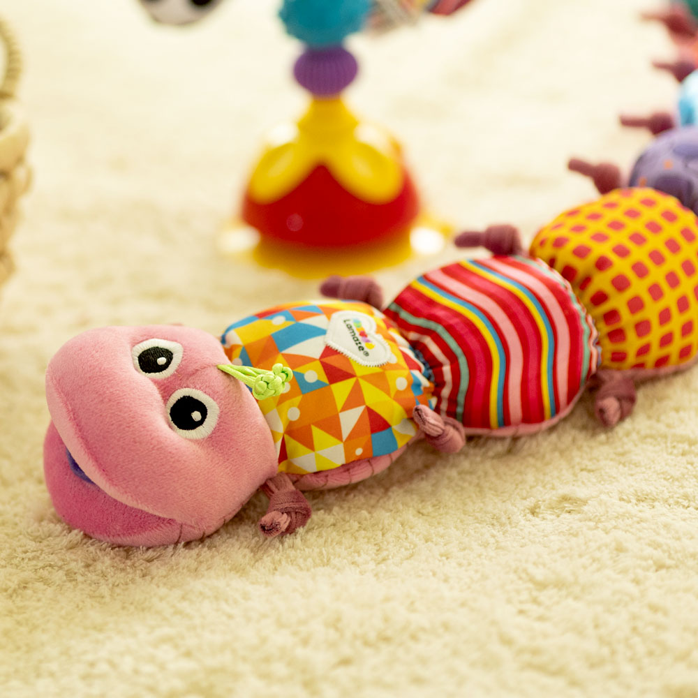 라마즈 핑크 선물 세트 국민 애벌레 출산 신생아 돌 백일 선물 아기 장난감 헝겊책 촉감책