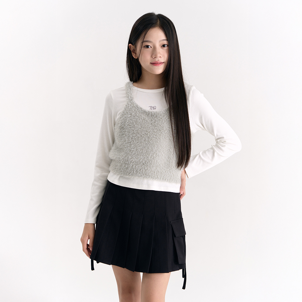 더데이걸 카고 플리츠 스커트 TGWH25W02 - 상세 이미지 2