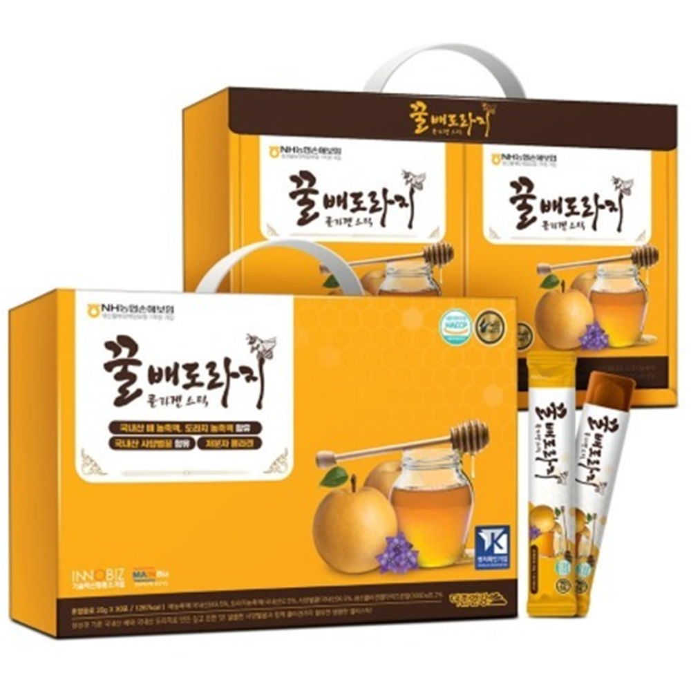 더존건강 꿀배도라지 콜라겐 젤리 스틱 20g 26포 3박스 씹어먹는 건강 영양 간식 선물 - 상세 이미지 4