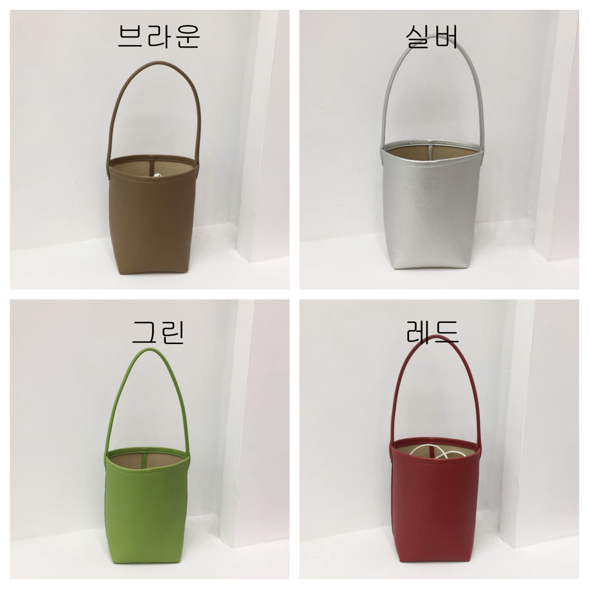 가벼운  미니 버킷백 숄더백  호보백  데일리 미니 가방 직장인용 여행용 가방 - 상세 이미지 4