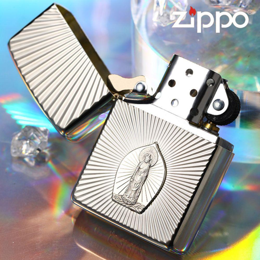 ZIPPO 정품 라이터 (단품) 순은 펜던트 수호 행운기원 방풍지보 핸드메이드 지포라이터 생일 새해 선물용 - 상세 이미지 3