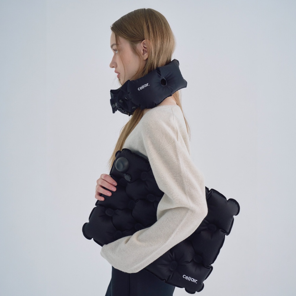 셀레어 트래블 쿠션 휴대용 에어 무하중 차 야구장 공원 기내용 비행기 에어셀 여행용 방석