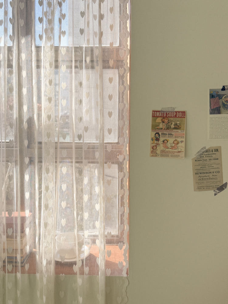 빈티지 프롬하트 레이스 커튼