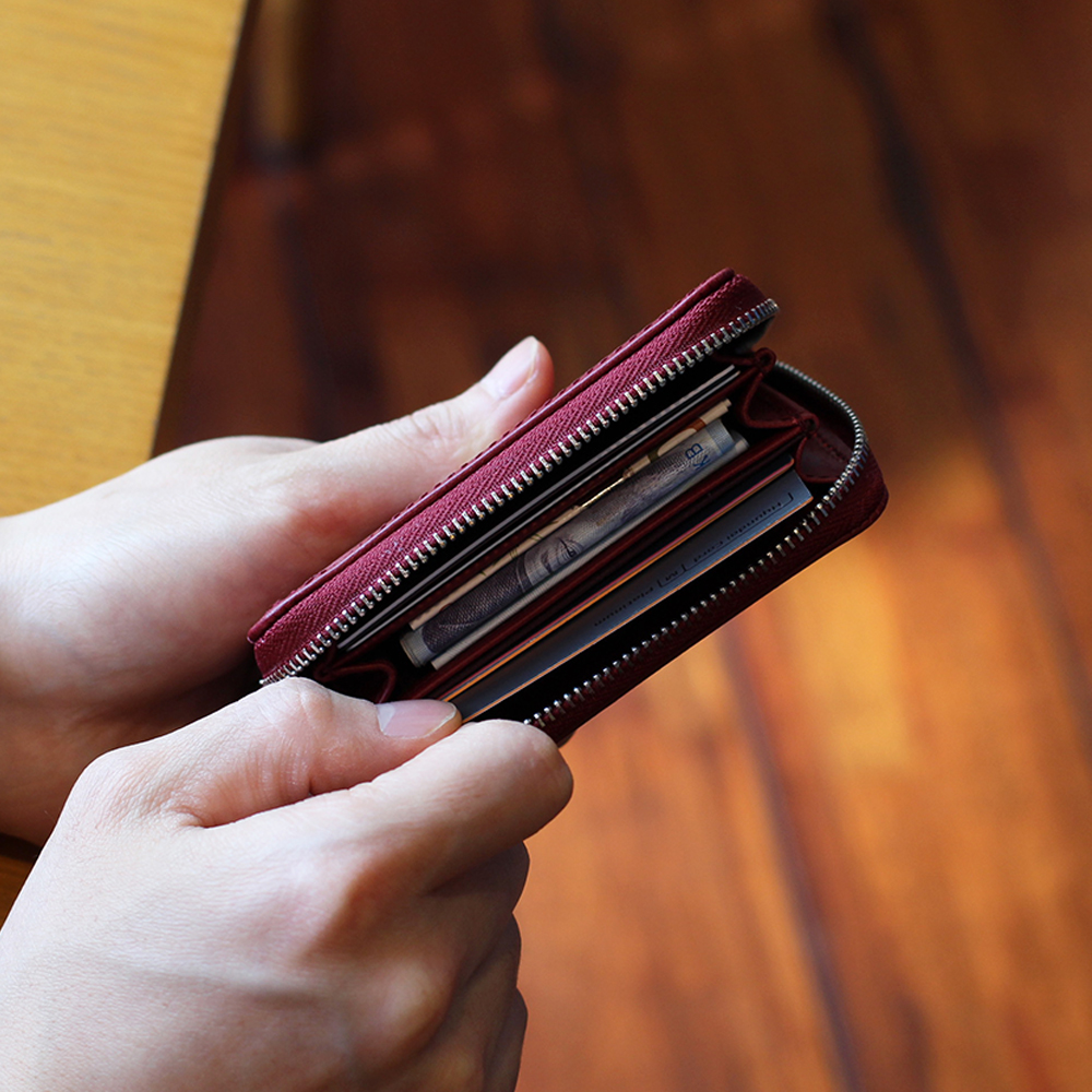에가든 테이크포켓 지퍼 카드 명함 남성 여성 가죽 지갑