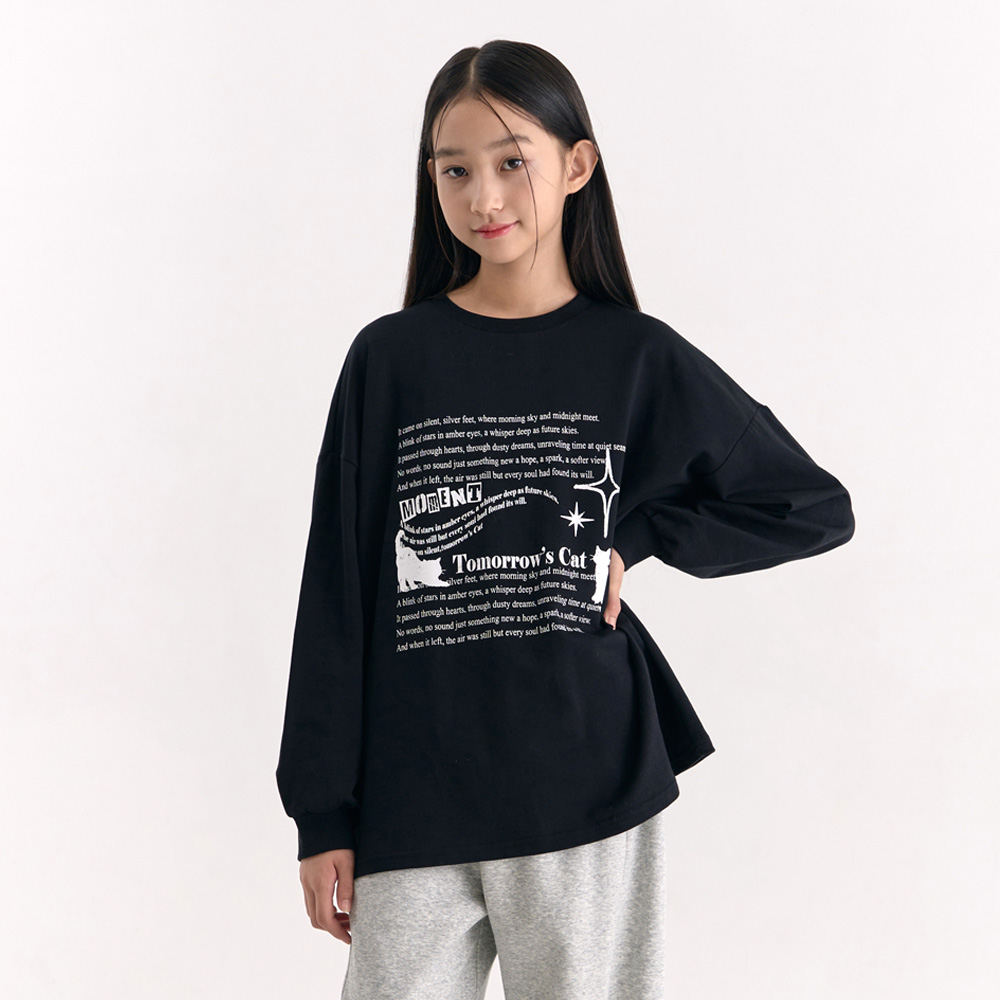 더데이걸 데일리 박시 맨투맨 TGMA25W04 - 상품 이미지