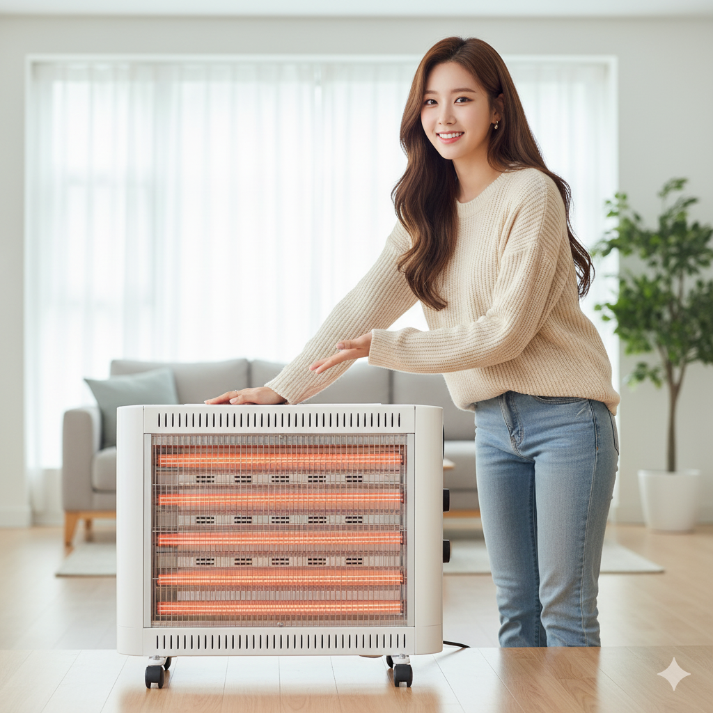 거실 난방기 전기 난로 기본형 겨울 난방 기구 공장 난로 - 메인 이미지