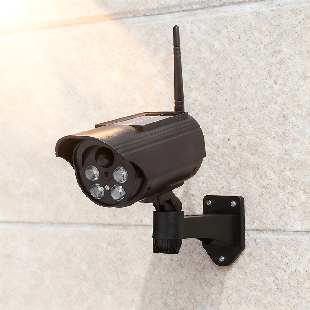 태양광 모형 CCTV 센서등 LED 야외 조명 마당 공장 실외 보안 가짜 방범용 카메라 - 상세 이미지 5