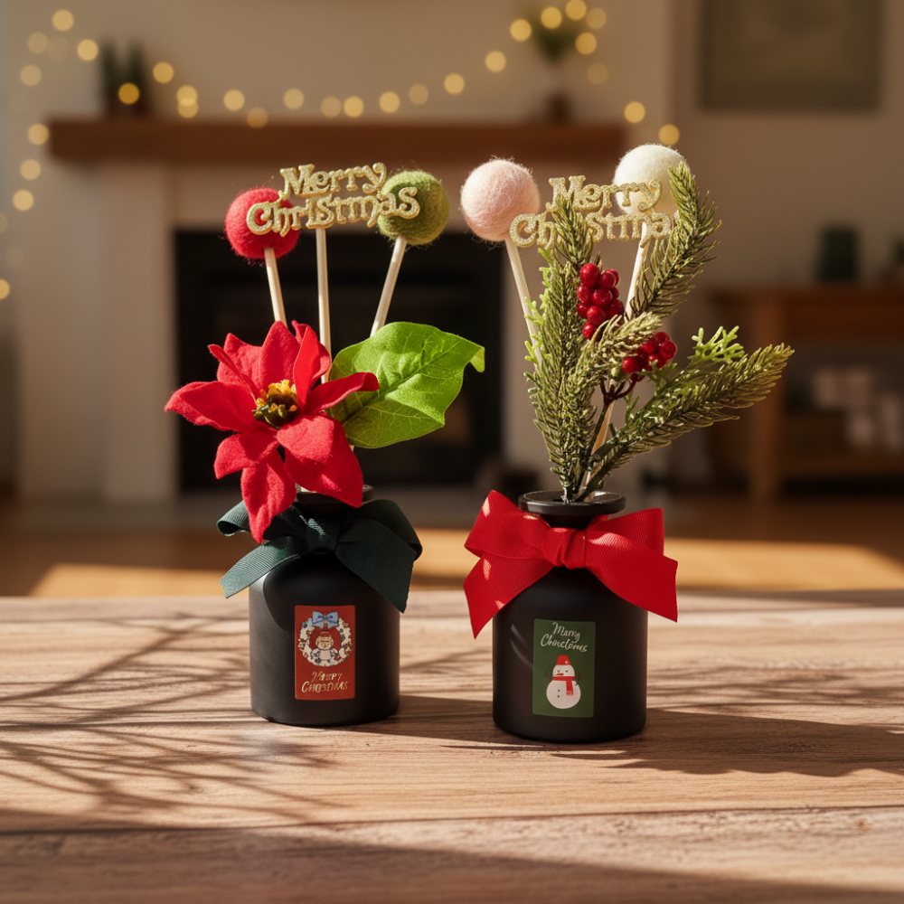 크리스마스 디퓨저 2종 세트 호텔 백화점 카페 현관 인테리어 거실 방향제 집들이 선물